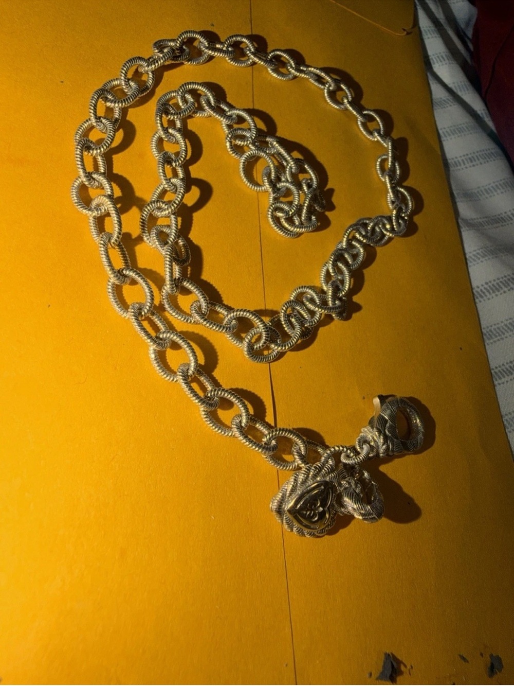Judith Ripka 925 sterling silver heavy necklace (37 grams)